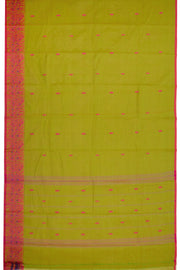 Green Handloom Chettinad Cotton Saree 10075083