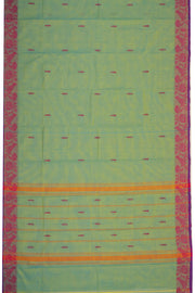 Green Handloom Chettinad Cotton Saree 10075086