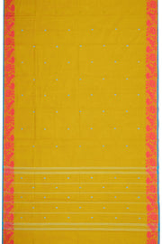 Yellow Handloom Chettinad Cotton Saree 10075088