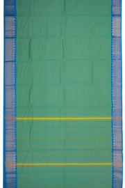 Blue Handloom Chettinad Cotton Saree 10075093