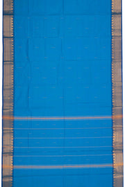 Blue Handloom Chettinad Cotton Saree 10075095