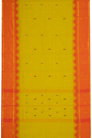 Yellow Handloom Chettinad Cotton Saree 10075106