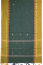 Green Handloom Chettinad Cotton Saree 10075108