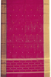 Magenta Handloom Chettinad Cotton Saree 10075111