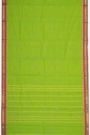 Green Handloom Chettinad Cotton Saree 10075119
