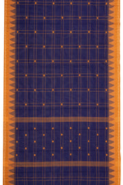 Blue Handloom Chettinad Cotton Saree 10075130
