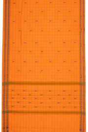 Orange Handloom Chettinad Cotton Saree Without Blouse 10075144