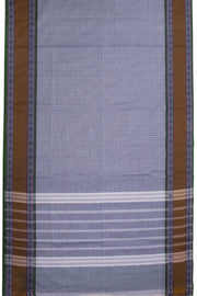 Grey Handloom Chettinad Cotton Saree Without Blouse 10075153