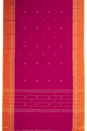 Pink Handloom Chettinad Cotton Saree Without Blouse 10075169