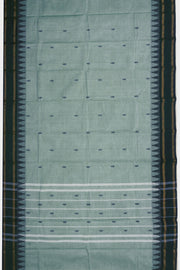 Green Handloom Chettinad Cotton Saree Without Blouse 10075192