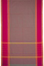 Brown Handloom Chettinad Cotton Saree 10075806
