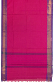 Pink Handloom Chettinad Cotton Saree 10075813