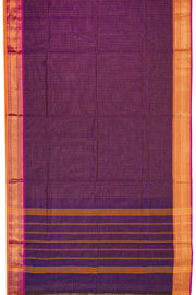 Purple Handloom Chettinad Cotton Saree 10075815
