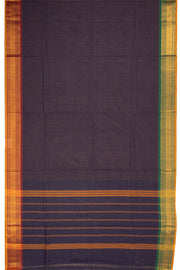 Blue Handloom Chettinad Cotton Saree 10075816