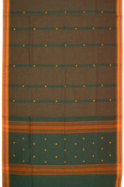 Green Handloom Chettinad Cotton Saree 10075866