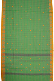 Green Handloom Chettinad Cotton Saree 10075868