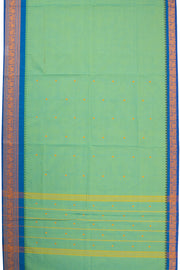 Green Handloom Chettinad Cotton Saree 10075889