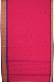 Magenta Handloom Chettinad Cotton Saree 10075891