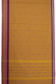 Yellow Handloom Chettinad Cotton Saree 10075892