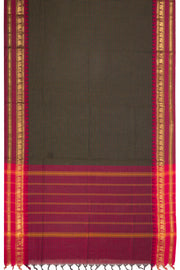 Green Handloom Chettinad Cotton Saree 10075917