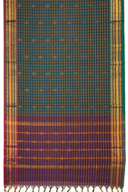 Green Handloom Chettinad Cotton Saree 10075922