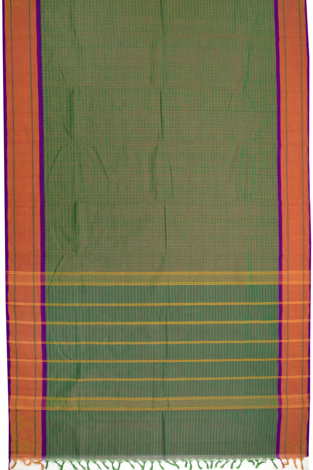 Green Handloom Chettinad Cotton Saree 10069987 - Avishya