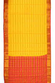 Yellow Mysore Semi Crepe Silk Saree 10077217