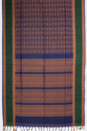 Blue Handloom Kanchi Silk Cotton Saree 10073563