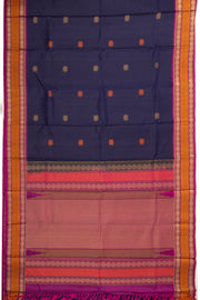 Blue Handloom Threadwork Kanjivaram Silk Saree 10074947