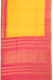 Yellow Handloom Threadwork Kanjivaram Silk Saree 10074954