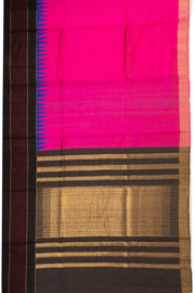 Pink Handloom Threadwork Kanjivaram Silk Saree 10074955