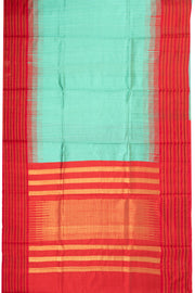 Green Handloom Threadwork Kanjivaram Silk Saree 10074957