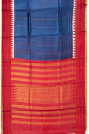 Blue Handloom Threadwork Kanjivaram Silk Saree 10074960