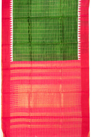 Green Handloom Threadwork Kanjivaram Silk Saree 10074962