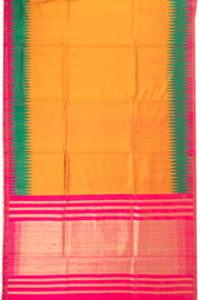 Gold Handloom Threadwork Kanjivaram Silk Saree 10074963