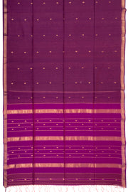 Purple Handloom Maheshwari Saree 10073712