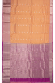 Orange Handloom Kanjivaram Blended Silk Saree 10072905