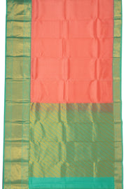 Peach Handloom Kanjivaram Silk Saree 10073838
