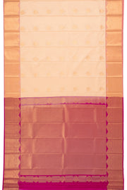 Beige Kanjivaram Vegan Silk Saree 10073882