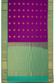 Purple Lightweight Fancy Kanjivaram Silk Saree with Contrast Pallu 10074838
