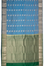 Blue Lightweight Fancy Kanjivaram Silk Saree with Contrast Pallu 10074843