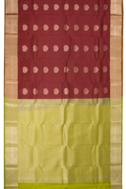 Maroon Lightweight Fancy Kanjivaram Silk Saree with Contrast Pallu 10074846