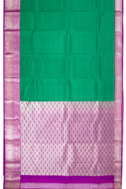 Green Lightweight Fancy Kanjivaram Silk Saree with Contrast Pallu 10074850