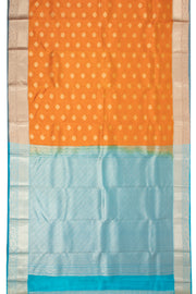 Orange Lightweight Fancy Kanjivaram Silk Saree with Contrast Pallu 10074852