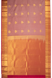 Mauve Kanjivaram Vegan Silk Saree with Contrast Pallu 10074858