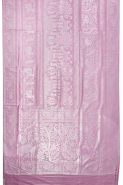 Purple Pearly Kanjivaram Tissue Vegan Silk Saree 10075565