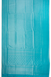 Fresh Soft Blue Kanjivaram Tissue Vegan Silk Saree 10075568