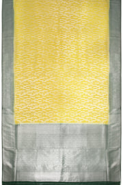 Chinese Green Kanjivaram Tissue Vegan Silk Saree 10075571