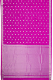 Magenta Pink Kanjivaram Vegan Silk Saree 10075588