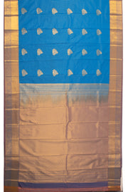 Blue Kanjivaram Vegan Silk Saree 10076025